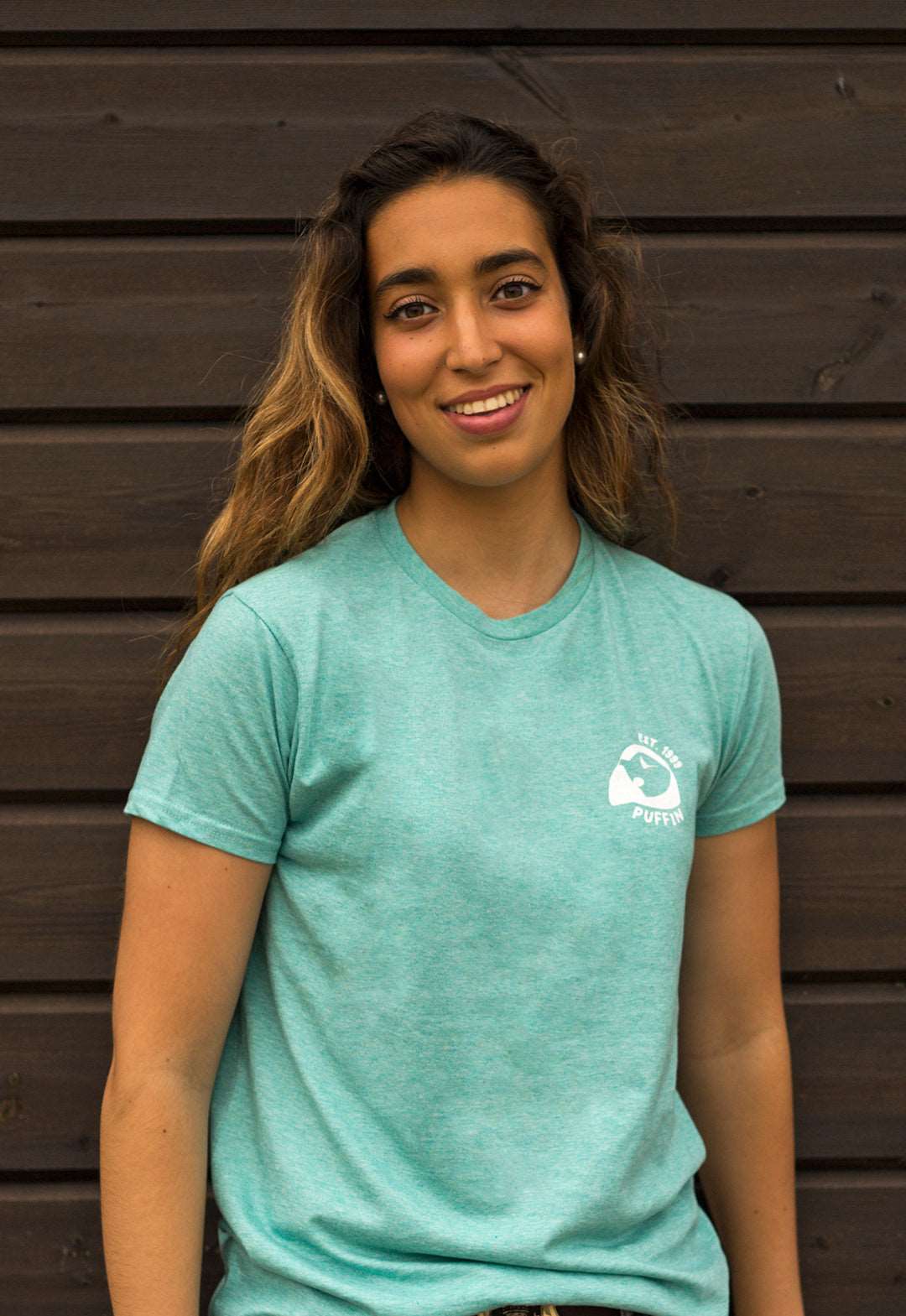 Camiseta Palmera Verde-Agua