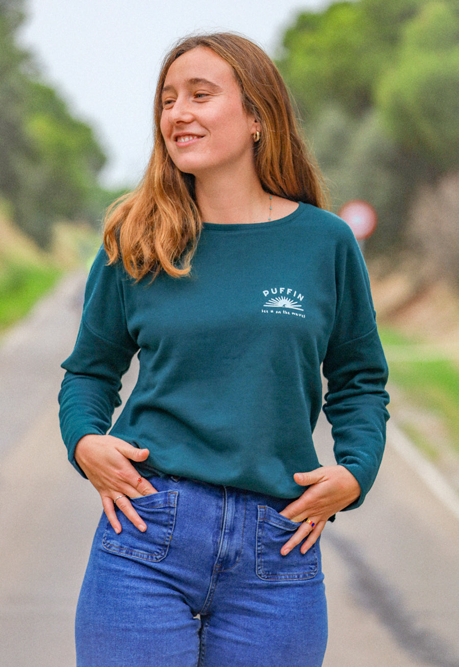 Sudadera Positive Verde Botella