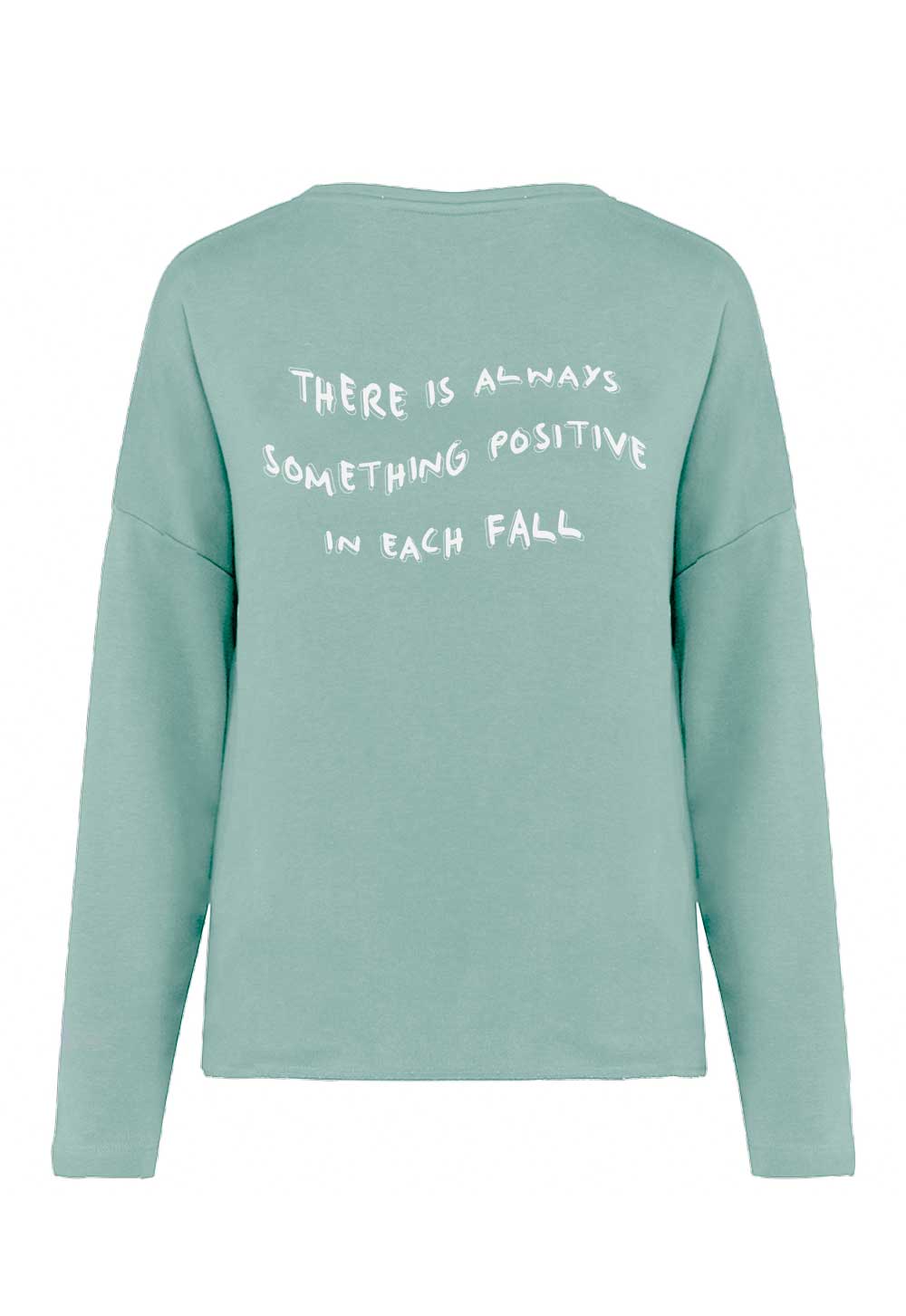 Sudadera Positive Verde Agua